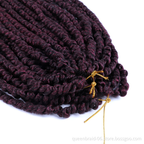 Pre-twisted Passion Twist Hair for Crochet Pre-looped Passion Twists Crochet Hair Extension Pretwisted Synthetic Crochet Braids